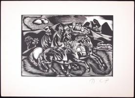 Molnár C Pál (1894-1981):Öt eredeti fametszet az Új Testamentumhoz. Mindegyik jelzett, egy metszet h...