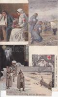 5 db I. világháborús Vöröskereszt képeslap / 5 WWI Red Cross postcards