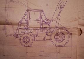 A Vörös Csillag Traktorgyár által kibocsájtott műszaki rajz, DUTRA 3506