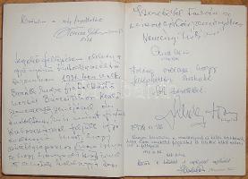 Budapesti izraelita hitközség emlékkönyve rengeteg híres színész nevével (Várady Hédi, Mensáros Lász...