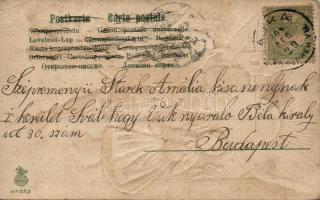 New Year, pig, chimney sweeper Emb. litho (EK)