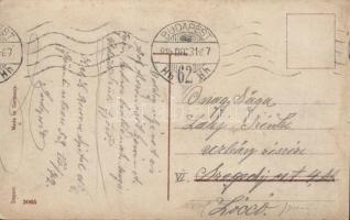 New Year, pig family, litho