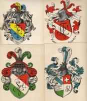Svájci diákszervezetek címerei színes litho 10 db
