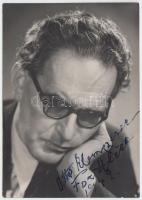 1949 Otto Klemperer karmester aláírt fotó / 1949 Otto Klemperer autograph signed photo
