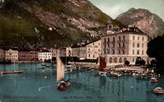 Lake Garda, port, Hotel Sole and Hotel Imperial (EB)