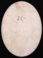 cca 1915 Katonát ábrázoló porcelán sírplakett / 
POrcelain tomb-plaque depicting soldier 12x9 cm