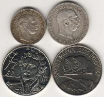 Kis tétel 1915. 1K ezüst T:2 + 1980. 100Ft "Űrrepülés" T:2 + 1990. 100Ft "Fáy" T...