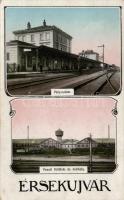 Érsekújvár, railway station, service station, Art Nouveau