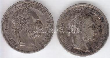 Ausztria 1878. 1Fl Ag "Ferenc József" (2x) T:2-,3
Austria 1878. 1 Florin Ag "Franz Jo...