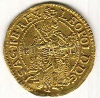 1677K.B. "I.Lipót" Dukát arany 3,50g T:2 kis karc É.H.992a