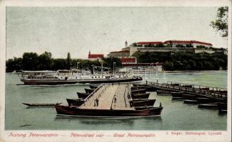 Újvidék, Pétervárad castle, port, ship (EK)