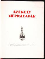 Ortutay Gyula: Székely népballadák. Budapest, cca.1940, Királyi Magyar Egyetemi Nyomda. Kartonált, borító kissé sérült