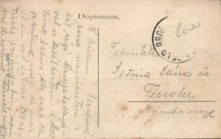 Belovár, Bjelovar; Maria Theresia square, hotel (small tear)