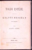 Arany János: Toldi estéje. Költői beszély. Pest, 1859. Heckenast Kiadó. Vászonkötésben