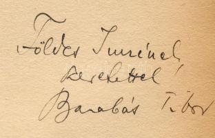 Barabás Tibor Jakobinusok c. könyve a szerző dedikálásával Földes Péter írónak