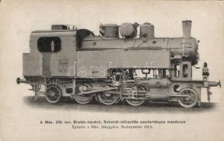 MÁV 376. sor Brotán kazánú, Schmidt túlhevítős szertartályos mozdonya / MÁV 376 locomotive