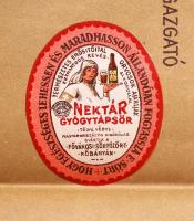 1941 Nektár gyógytápsör. Kőnyomatos plakát. Franklin nyomda s: deutsch / 
1941 Litho beer poster 80x...