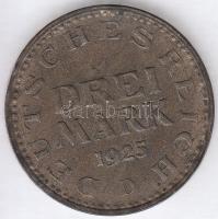 Német Birodalom / Weimari Köztársaság 1925D 3M Ag T:2- German Reich / Weimar Republic 1925D 3 Marks Ag C:VF