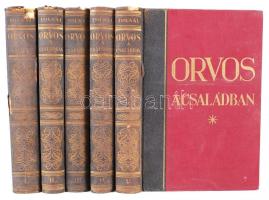 Tolnai: Orvos a családban I-V. kötet. Budapest, 1937, Tolnai Kiadó. Kiadói félvászon kötésben, jó állapotban, dombornyomott, aranyozott borítóval