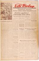 Esti Hírlap 1958 teljes évfolyam két kötetben, kisebb szakadásokkal