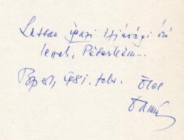 Bárány Tamás A világbíró király c. könyve Földes Péter írónak dedikálva