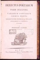 Josepho Gatti Florentino: Delectus poetarum I-II. Editio secunda aucta et emendata per Stephanum Lán...