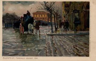 Budapest V. Ferencz József tér litho s: Raoul Frank