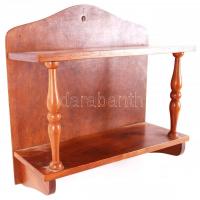 Fali polc, fa, 30×30 cm