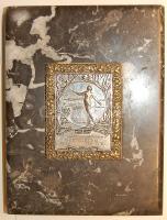 1930. "Ny.T.E." verseny tiszteletdíj szögletes fém plakett műmárvány lapra feldolgozva T:2