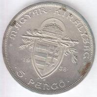 1938. 5P Ag "Szent István" T:2