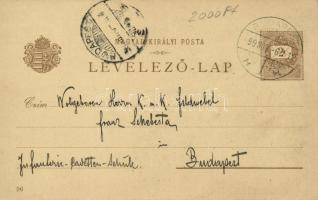 1899 Herkulesfürdő, Ezredéves Országos Kiállítás, 2 Kr Ga. s: Kimnach