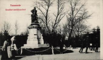 Temesvár Scudier statue