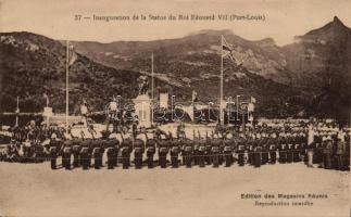 Port Louis, inauguration of the statue of king Edward VII