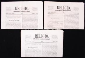 1869 Religio. Kath. egyházi s irodalmi folyóirat. 6., 10., 15. szám, szignettával