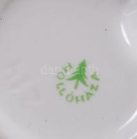 Kis porcelán tétel: jelzett, Alföldi és Hollóházi porcelán / porcelain lot