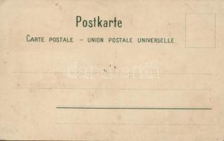 Melbourne, flag of Victoria state, litho