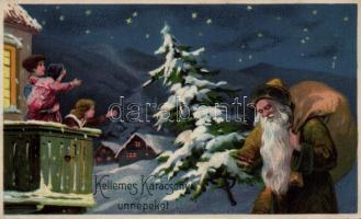 Christmas, St Nicholas, litho (EB)