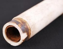 Bambusz hatású, vésett japán jelenetekkel díszített, elefántcsont sétabot kihúzható tőrrel. Több hel...