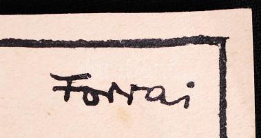 1937 Forrai Zoltán (1901-?): Magyar politikusokat ábrázoló antiszemita karikatúra. Vegyes technika. ...