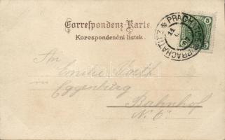 Prachatice, Prachatitz; litho