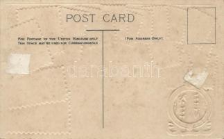 Set of British stamps, coat of arms Emb. litho (gluemark)