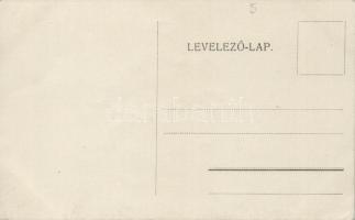 Cycling dogs, hand-painted postcard