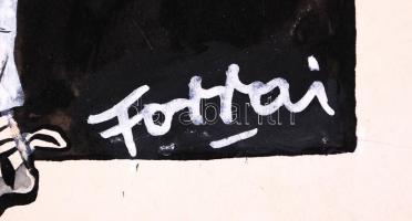 cca 1936 Forrai Zoltán (1901-?): Judaika politikai karikatúra. Vegyes technika. / 
cca 1936 Judaica ...