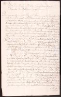 1815 Nádori levél Mosonmagyaróvárra József nádor saját kezű aláírásával / 1815 Letter to Mosonmagyaróvár with autograph signature of Joseph palatin