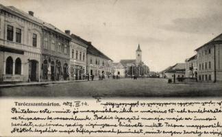 Turócszentmárton main square, Max Grossmanns shop, hotel