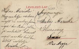 Várkony gőzmalom, szeszgyár, Arnstein Zsigmond vendéglője / mill, distillery, restaurant (Rb)