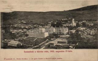 1905 Szomolnok a tűzvész után / city after fire