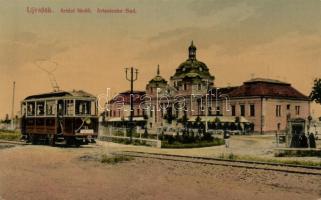 Újvidék artézi fürdő / spa, tram