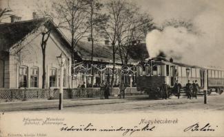 Nagybecskerek vasútállomás, motorkocsi / railway station, locomotive