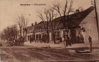 Kevevára, Temeskubin; main street, shop